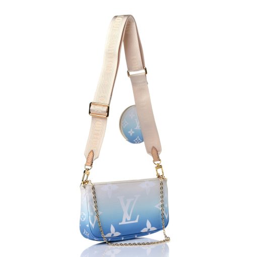 LOUIS VUITTON  Monogram Giant By The Pool Multi Pochette Accessories Blue - Image 3