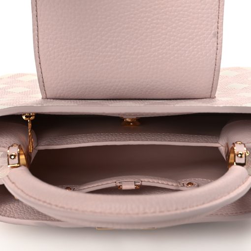 Louis Vuitton  Taurillon Embroidered Vichy Capucines BB - Image 4