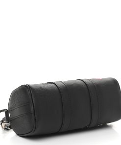Alternative view of LOUIS VUITTON X NIGO Taurillon Denim Drip Keepall Black