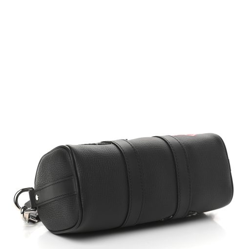 LOUIS VUITTON X NIGO Taurillon Denim Drip Keepall Black - Image 2