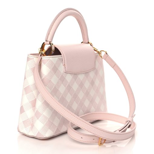 Louis Vuitton  Taurillon Embroidered Vichy Capucines BB - Image 3