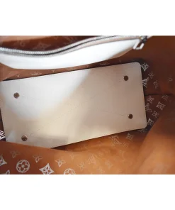 Alternative view of LOUIS VUITTON Carmel Mahina Calf Leather Hobo Bag Cream