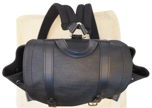 LOUIS VUITTON Black X Supreme Christopher Backpack Bag - Image 2