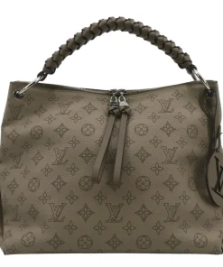LOUIS VUITTON Beaubourg Mahina MM Leather Hobo Bag