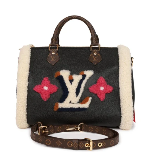 LOUIS VUITTON TEDDY SHEARLING SPEEDY 25 BANDOULIERE