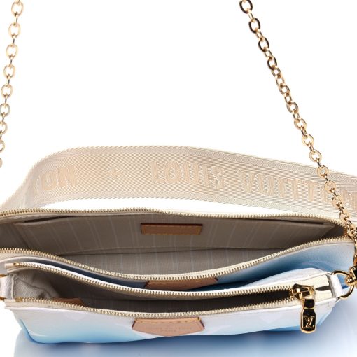 LOUIS VUITTON  Monogram Giant By The Pool Multi Pochette Accessories Blue - Image 4