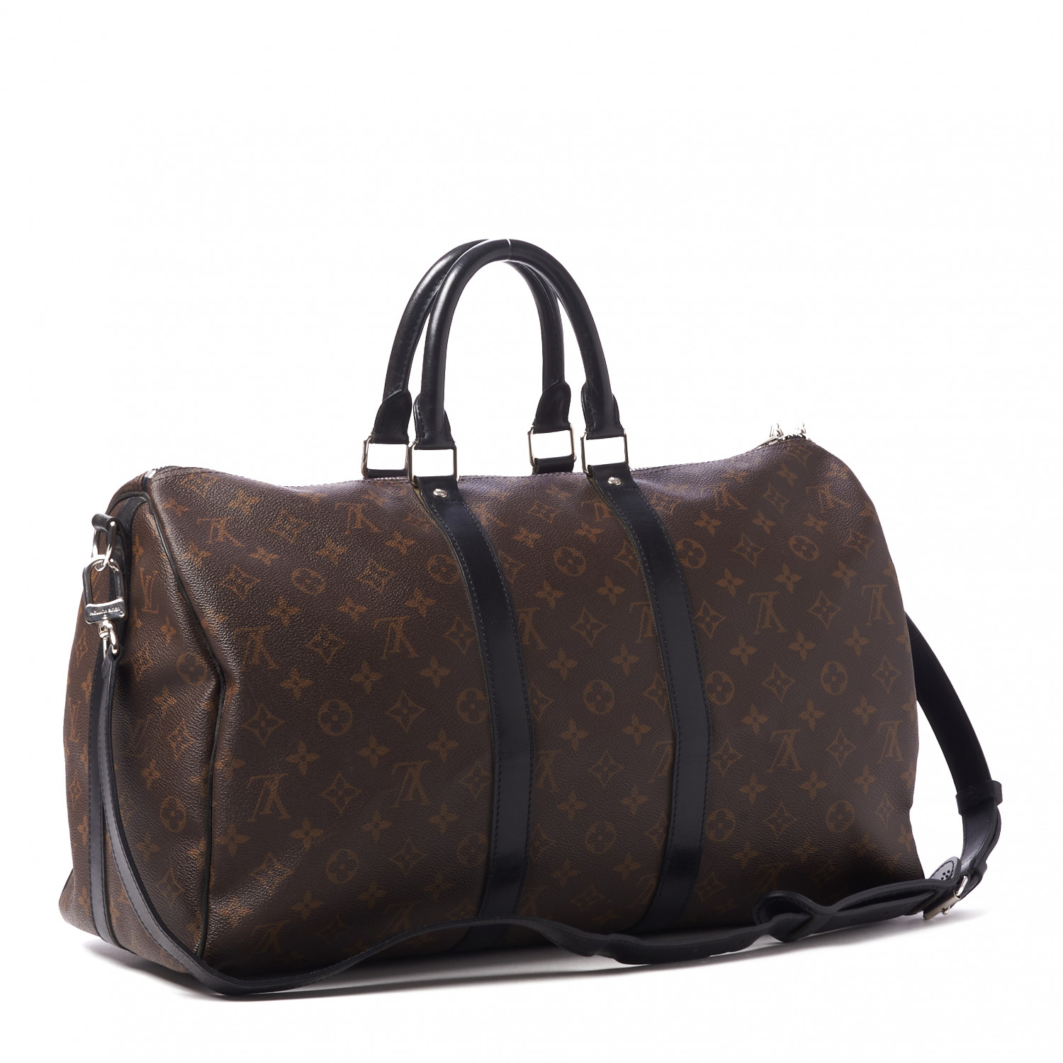 LOUIS VUITTON Monogram Macassar Keepall Bandouliere 45 - Image 2