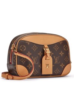 Alternative view of LOUIS VUITTON Deauville Mini Monogram Canvas Brown Bag