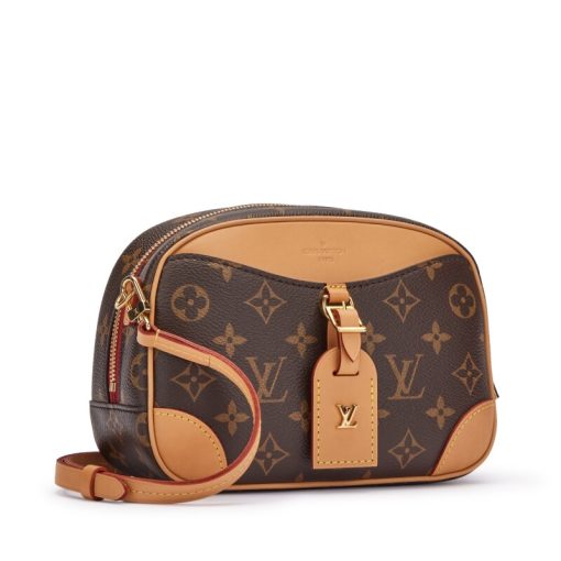 LOUIS VUITTON Deauville Mini Monogram Canvas Brown Bag - Image 2