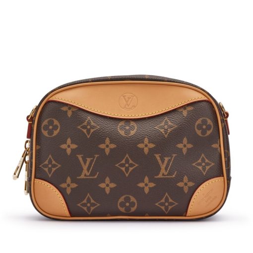 LOUIS VUITTON Deauville Mini Monogram Canvas Brown Bag - Image 4