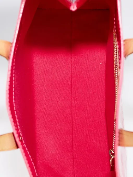 LOUIS VUITTON Fuchsia Monogram Vernis Reade PM Tote Bag - Image 3