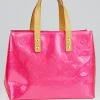 LOUIS VUITTON Fuchsia Monogram Vernis Reade PM Tote Bag