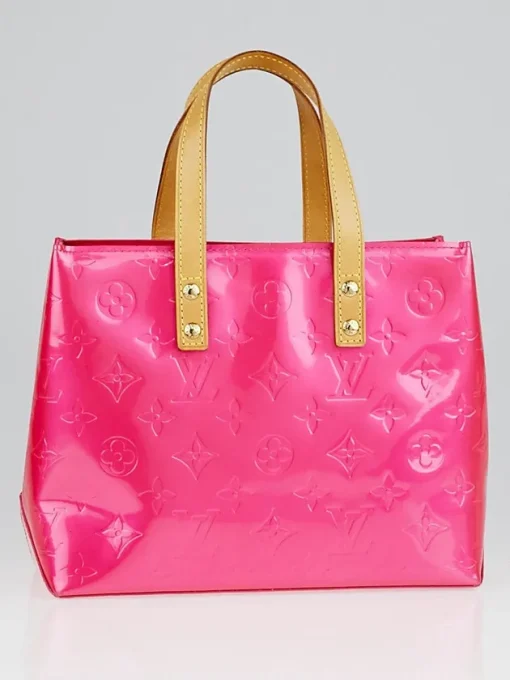LOUIS VUITTON Fuchsia Monogram Vernis Reade PM Tote Bag