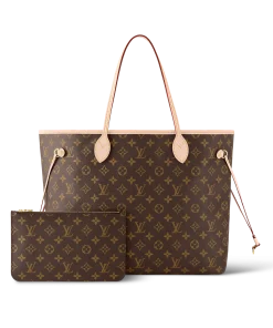 Louis Vuitton Neverfull Monogram 100% Cowhide Leather