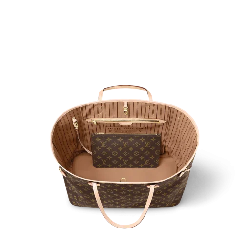 Louis Vuitton Neverfull Monogram 100% Cowhide Leather - Image 4