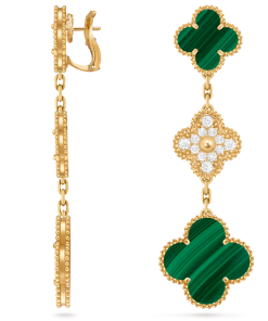 Van Cleef & Arpels Inspired Magic Alhambra earrings 3 motifs