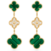Van Cleef & Arpels Inspired Magic Alhambra earrings 3 motifs
