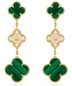 Van Cleef & Arpels Inspired Magic Alhambra earrings 3 motifs