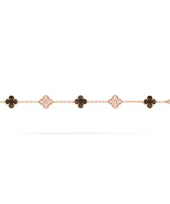 Van Cleef & Arpels Inspired Vintage Alhambra Bracelet 5 motifs