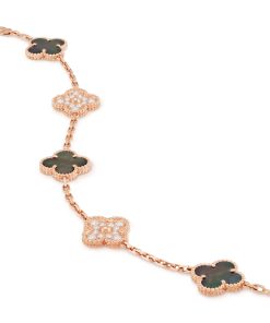 Van Cleef & Arpels Inspired Vintage Alhambra Bracelet 5 motifs
