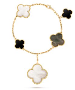 Van Cleef & Arpels Inspired Magic Alhambra bracelet 5 motifs