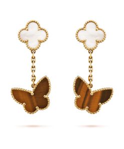 Van Cleef & Arpels Inspired Lucky Alhambra earrings 2 motifs