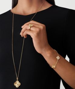 Van Cleef & Arpels Inspired Magic Alhambra Long Necklace