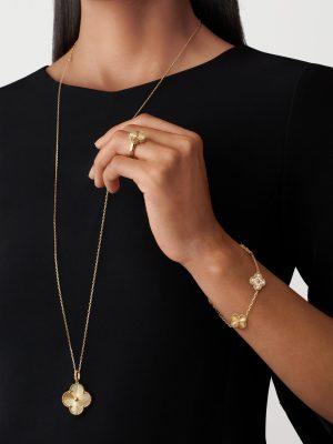 Van Cleef & Arpels Inspired Magic Alhambra Long Necklace