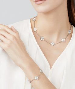 Van Cleef & Arpels Inspired Vintage Alhambra Necklace 10 Motifs