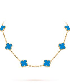 Van Cleef & Arpels Inspired Vintage Alhambra Necklace 2