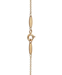 Tiffany Inspired Elsa Peretti Bean design Bracelet in Yellow Gold with Diamonds