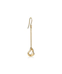 Tiffany Inspired Elsa Peretti Open Heart Earrings in Yellow Gold
