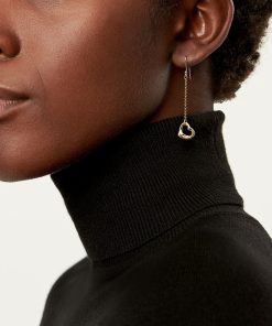 Tiffany Inspired Elsa Peretti Open Heart Earrings in Yellow Gold