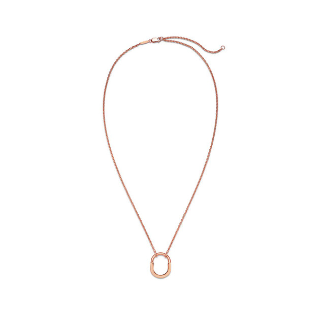 Tiffany Inspired Tiffany Lock Small Pendant in Rose Gold