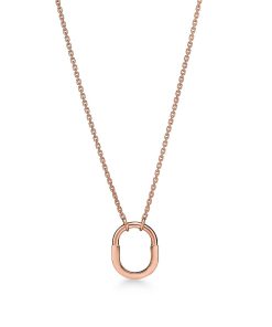 Tiffany Inspired Tiffany Lock Small Pendant in Rose Gold