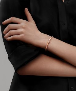 Tiffany Inspired Tiffany Lovestruck Heart Tag Bracelet in Sterling Silver Small