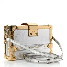 LV Petite Malle Leather Clutch Bag Back